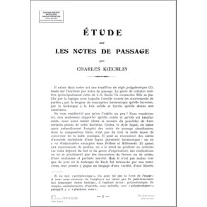 Etude Sur Les Notes De Passage